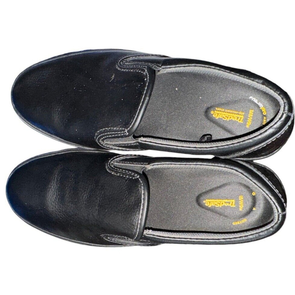 TredSafe Enduro Pro Black Leather Slip-Resistant Work Shoes Mens 8 Women 9 - Picture 4 of 4